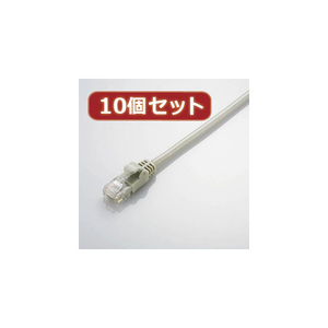 10個セット エレコム やわらかLANケーブル(Cat5E準拠) LD-CTY LG5X10 /l