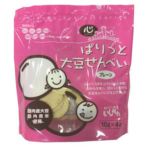  heart series .... large legume rice cracker plain (10g×4 sack )×12 set /a