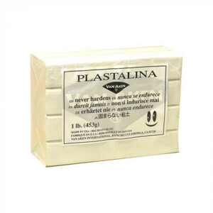 MODELING CLAY(モデリングクレイ)　PLASTALINA(プラスタリーナ)　粘土　ホワイト　1Pound　3個セット /a