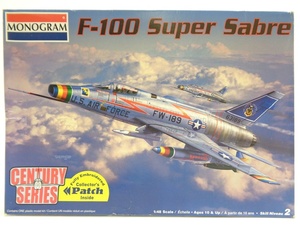 未組立 MONOGRAM 1/48 F-100 Super Sabre プラモデル 模型 モノグラム スーパーセイバー 戦闘機 航空機 飛行機 エアクラフト アメリカ 空軍