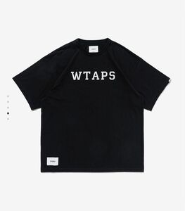 24SS WTAPS ACADEMY SS COLLEGE BLACK Lサイズ アカデミー Tシャツ Tee 新品未使用