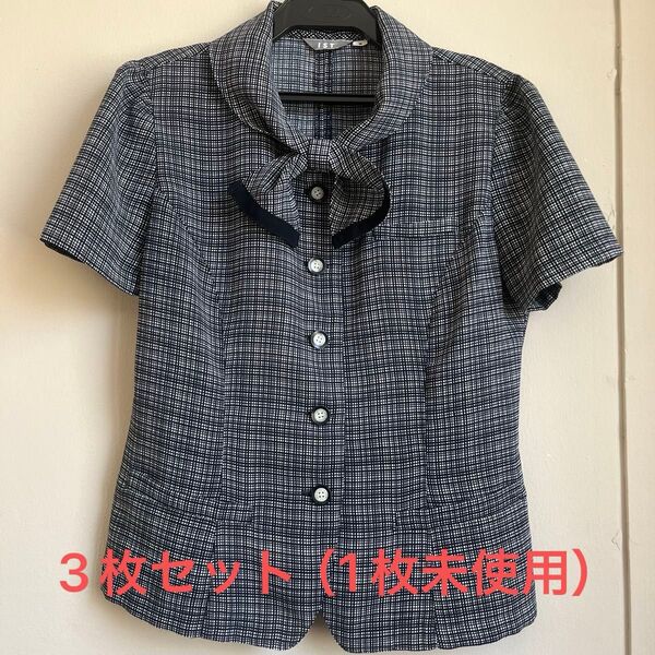 事務服 オーバーブラウス 3枚セット