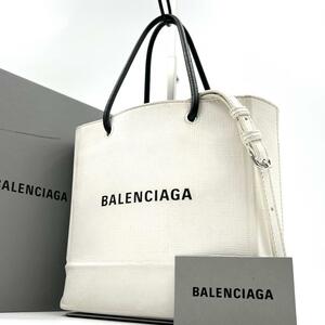 { прекрасный товар } принадлежности в наличии BALENCIAGA Balenciaga покупка большая сумка XXS 2WAY большая сумка сумка на плечо наклонный .. белый 