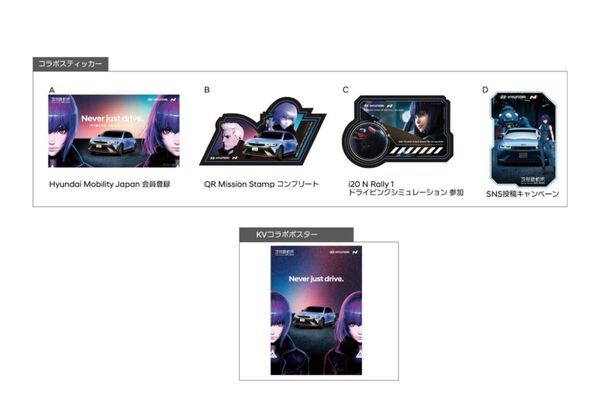攻殻機動隊SAC ポスター ステッカー4枚(コンプリート) Nの正体