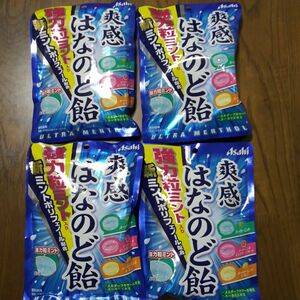 アサヒグループ食品 爽感はなのど飴 72g　4個　飴