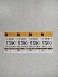クリエイトレストランツ株主優待券2000円分