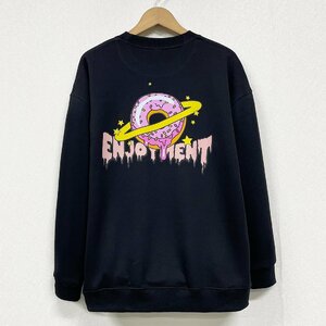  excellent article Europe made * regular price 4 ten thousand * BVLGARY a departure *RISELIN sweatshirt natural doughnuts pretty sweat piece . casual unisex M