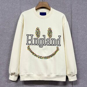  high class * sweatshirt regular price 4 ten thousand *Emmauela* Italy * milano departure * cotton 100% fine quality soft comfortable britain character pull over unisex everyday M/46