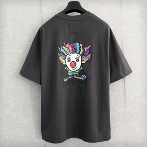 人気・半袖Tシャツ 定価2万◆Emmauela・イタリア・ミラノ発◆綿100％ オシャレ 個性 ピエロ カットソー スウェット 春夏 日常 2XL/52サイズ