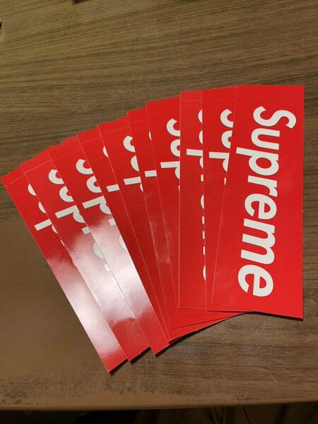 Supreme box logo Sticker ステッカー 10枚セット正規品シュプリーム シ ボックス ロゴ シール 送料無料