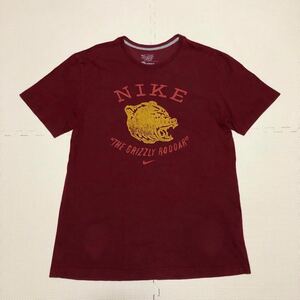 Nike ナイキ GRIZZLY 半袖Tシャツ ボルドー XL