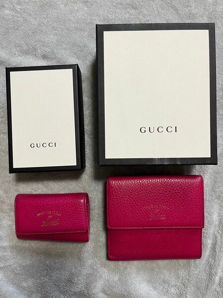 GUCCI 財布　キーケース　ピンク