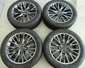 ●●2406-LM5 LEXUS レクサス 20系 RX Fスポーツ 純正アルミ 空気圧センサー付 8J +30 114.3 DM-V3 235/55R20 4本 バリ山 程度良好 美品！