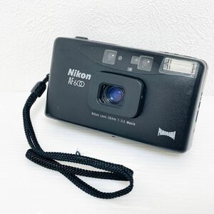 希少 動作品 Nikon コンパクトフィルムカメラ AF600 QD パノラマ ニコン パノラマ panorama ブラック