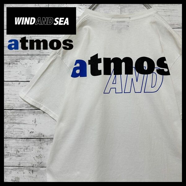 963【超人気モデル】WINDANDSEA×atmos☆ 限定コラボ　ビッグロゴ　Tシャツ　半袖