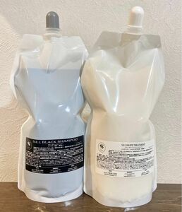 【髪質改善】SELブラックシャンプー&ホワイトトリートメント1000ml