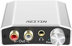 REIYIN DA-01 高性能192kHz 24bit DAC デジタル(光＆同軸)→アナログ(RCA) Toslink/Coa