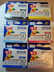 新品 EPSON エプソン 純正インク50 IC6CL50 6色セット