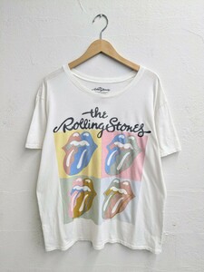 the rolling stones lips and tongue dirt band tee ボロ　バンドTシャツ　バンT　ローリングストーンズ　