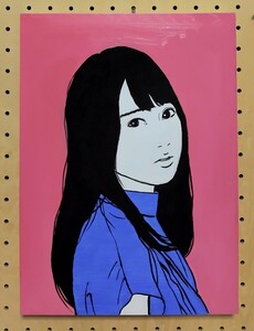 真作保証　本人出品　木村優介　F4　油彩画　美人画　人物画　現代アート　今後が楽しみな画家