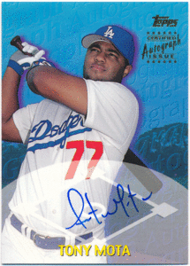☆ Tony Mota MLB 2000 Topps Signature Auto 直筆サイン オート トニー・モタ