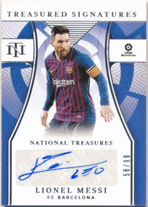 Lionel Messi 2021-22 Panini Chronicles National Treasures La Liga Treasured Signature Auto 99枚限定 オート リオネル・メッシ