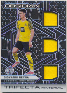 Giovanni Reyna 2021-22 Panini Obsidian Trifecta Material Prizm Jersey 75枚限定 プリズムジャージカード ジョヴァンニ・レイナ