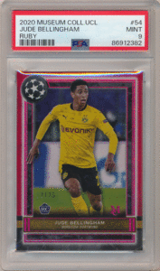 Jude Bellingham 2020-21 Museum Collection UEFA RC Rookie Ruby Parallel 25枚限定 PSA 9 ルーキールビーパラレル ジュード・ベリンガム