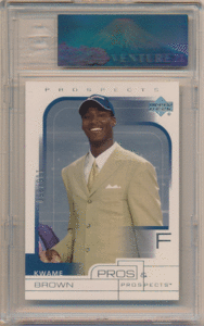 Kwame Brown NBA 2001-02 UD Pros & Prospects RC #131 Rookie Card 350枚限定 VGR 86 ルーキーカード クワミ・ブラウン