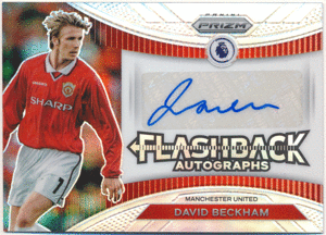 David Beckham 2022-23 Panini Prizm Premier League Flashback Silver Prizm Auto 99枚限定 シルバープリズムオート デビッド・ベッカム