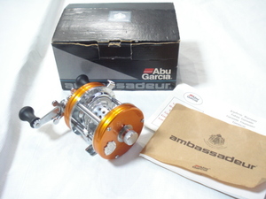 (No99) ABU5500C サンセット オレンジ ビートラップ スーパースプール 中古美品 アブ アンバサダー Sunset Orange B-Trap バレーヒル