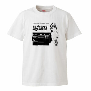 【Mサイズ 白Tシャツ】バズコックス Buzzcocks Another Music Different Kitchen UK PUNK 初期パンク レコード CD 7inch バンドTシャツ