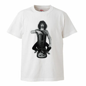 【Lサイズ 白Tシャツ】Frank Zappa フランク・ザッパ サイケデリック ヒッピー 70s 60s LP CD レコード ガレージロック 実験音楽