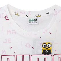 プーマ ミニオンズ コラボ キッズ 半袖Tシャツ 2枚セット 128 ホワイト グレー Minions 子供用 女の子 ジュニア 送料370円_画像4