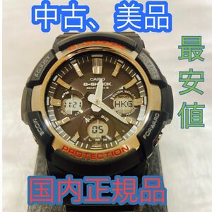 中古、極美品！GAW-100-1AJF G-SHOCKマルチバンド6 20気圧防水 針退避機能 LEDライトタフソーラー電波モデル