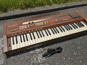 動作品！【貴重・木目・ヴィンテージ】 CASIO カシオ Casiotone601 カシオトーン601シンセサイザー 電子キーボード ウッド