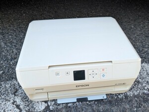 EPSON エプソン インクジェットプリンター EP-707A ホワイト 本体 通電確認済み 現状品 ジャンク 