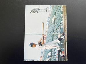 美品　カルビープロ野球カード73年　No.198　松原誠　左側天
