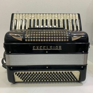 EXCELSIOR Mod303 Sアコーディオン ブラック系 ソフトケース付き エキセルシャー 鍵盤楽器 楽器 黒 イタリア製 動作未確認　現状品