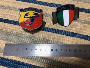 *FIAT ABARTH Fiat abarth emblem plate TORINO ITALY Panda 500 chin ke changer to Auto Bianchi 