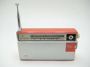 ★ハローカメラ★1103 MITSUBISHI 7X-588/7 TRANSISTOR RADIO 7石 トランジスタレトロラジオ 三菱 電源入らない ジャンク品