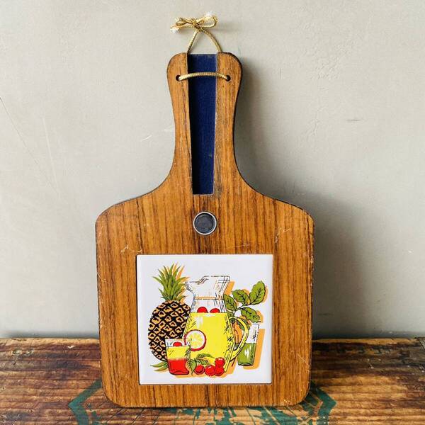 【JAPAN vintage】 cutting board カッティングボード チーズ ビンテージ