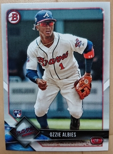 ★RC ルーキー OZZIE ALBIES BOWMAN 2018 #62 MLB メジャーリーグ ROOKIE CARD オジー アルビーズ ATLANTA BRAVES アトランタ ブレーブス