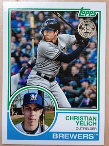 ★インサート CHRISTIAN YELICH TOPPS 2018 #83-11 MLB メジャーリーグ クリスチャン イエリチ MILWAUKEE BREWERS ブルワーズ MVP