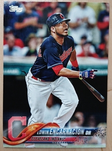 ★EDWIN ENCARNACION TOPPS 2018 #632 MLB メジャーリーグ CLEVELAND INDIANS NEW YORK YANKEES ニューヨーク ヤンキース インディアンス