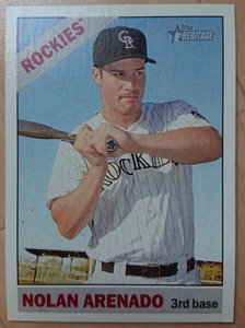 ★NOLAN ARENADO TOPPS HERITAGE 2015 #72 MLB メジャーリーグ ノーラン アレナド COLORADO ROCKIES コロラド ロッキーズ 名手 二冠王