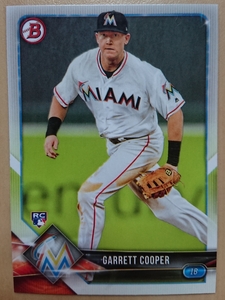 ★RC ルーキー GARRETT COOPER BOWMAN 2018 #74 MLB メジャーリーグ ROOKIE CARD ギャレット クーパー MIAMI MARLINS マイアミ マーリンズ