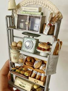*haconiwa tea HACHI*miniature*boulangerie* миниатюра * кукольный дом * античный полка 