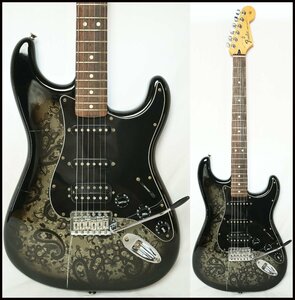 ★Fender Mexico★Limited Edition Stratocaster HSS Rosewood Fingerboard Black Paisley 2012年製 フェンダー 難あり★