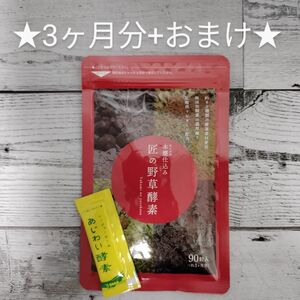 【3ヶ月分おまけ付き】匠の野草酵素 シードコムス あじわい酵素　seedcoms